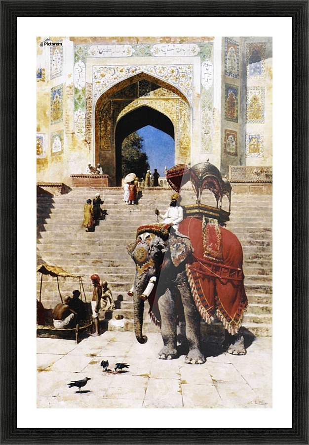 Royal Elephant Picture Frame print