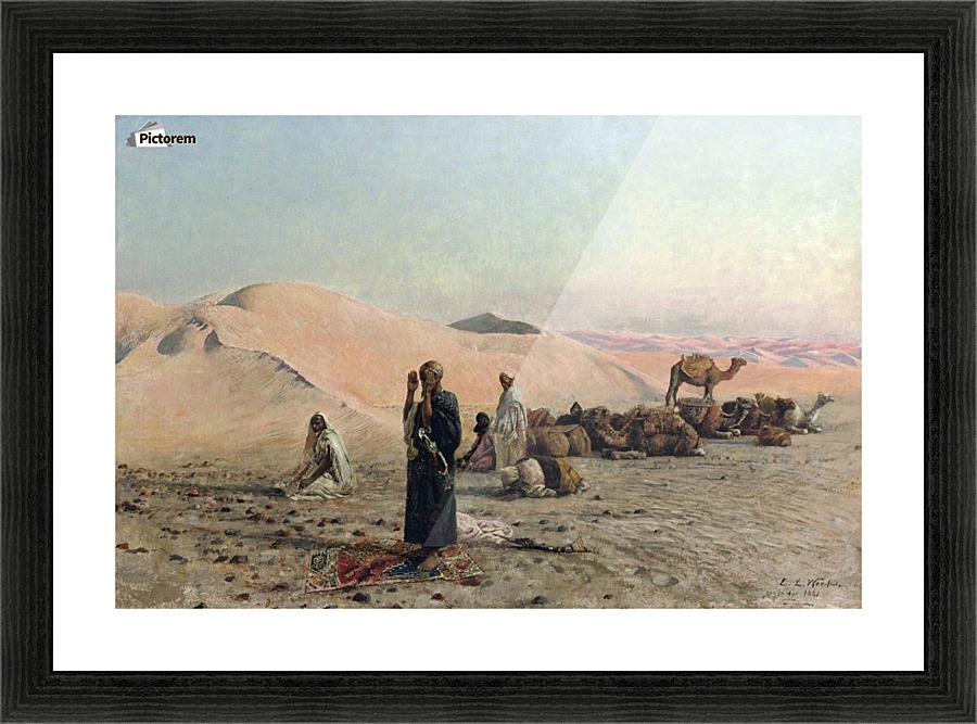 Desert Prayer Picture Frame print
