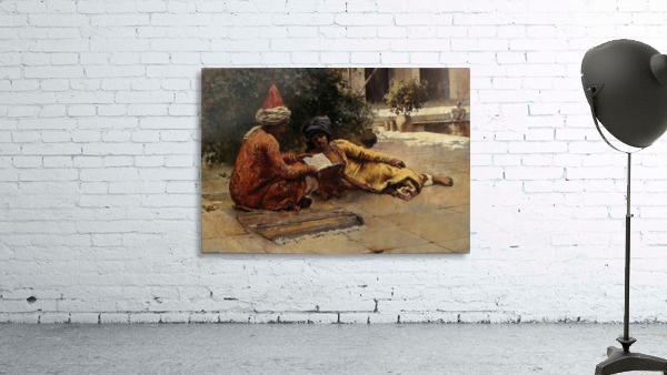 Two Arabs Reading Wall Preview
