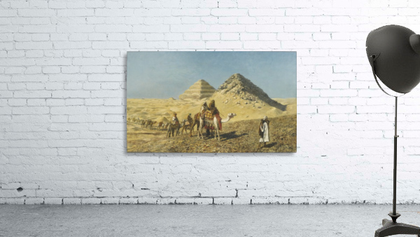 Caravan and pyramids Wall Preview
