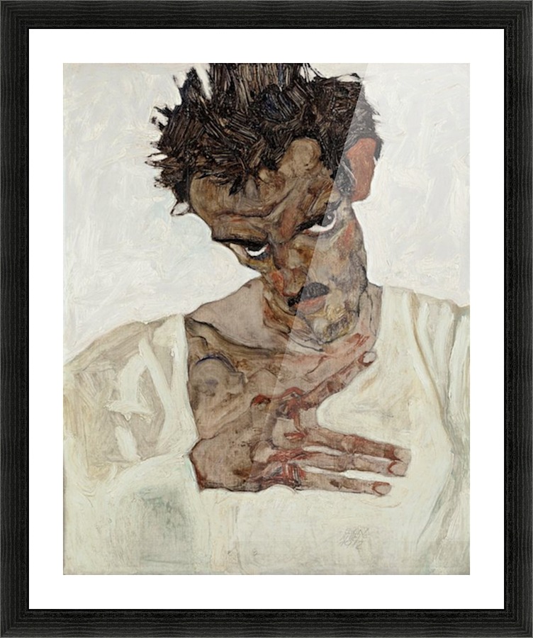 Egon Schiele - Self-Portrait Picture Frame print