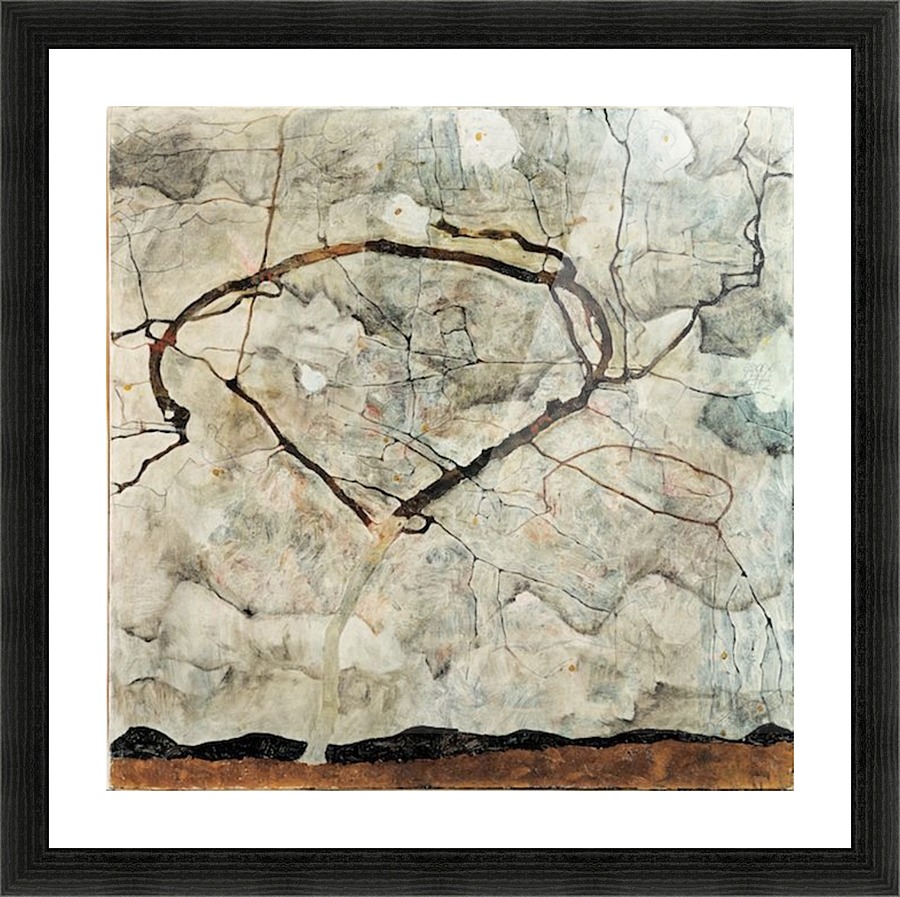 Egon Schiele - Winter Tree Picture Frame print