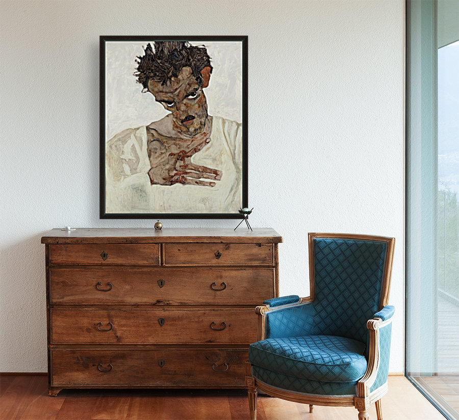 Egon Schiele - Self-Portrait Reproduction
