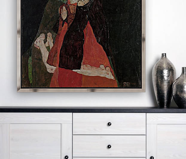 Egon Schiele - Cardinal and Nun by Egon Schiele