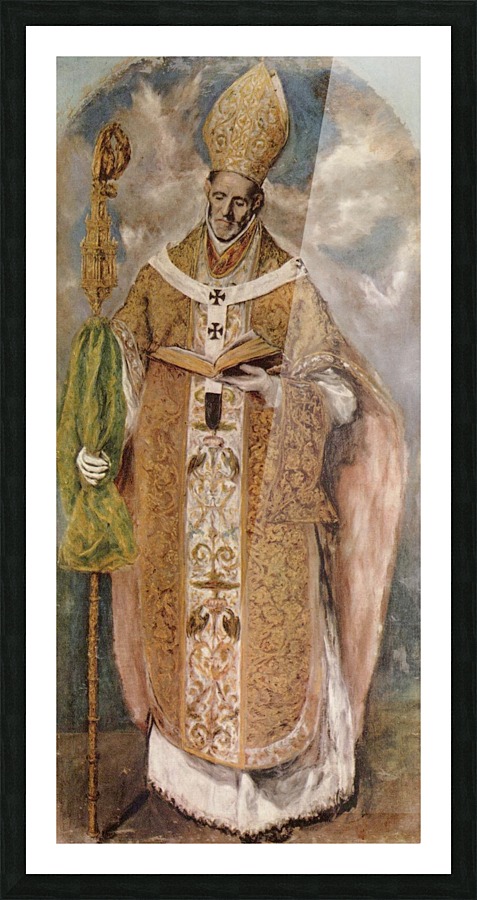 Saint Ildefonsus Picture Frame print