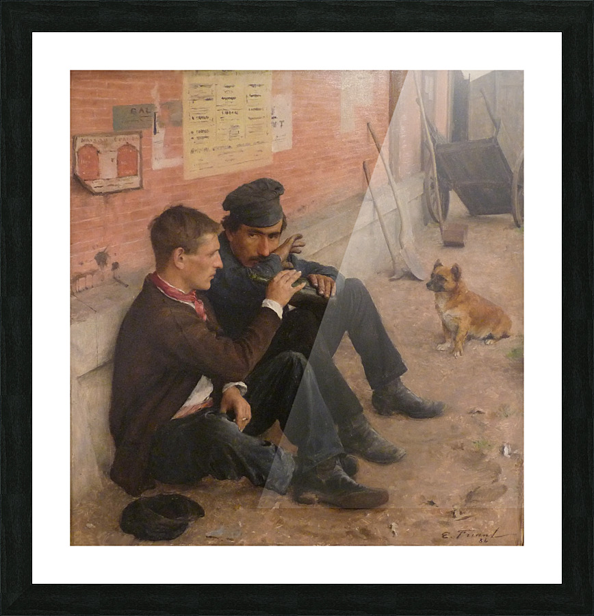 Les Buveurs Picture Frame print
