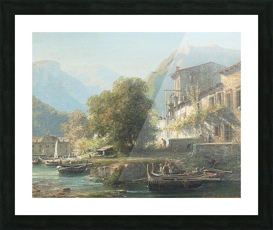 Riverside, 1869 Picture Frame print