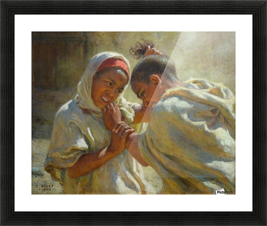 La dispute Picture Frame print