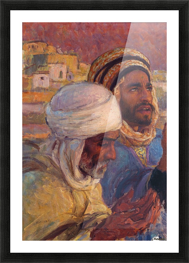 Praying men Picture Frame print