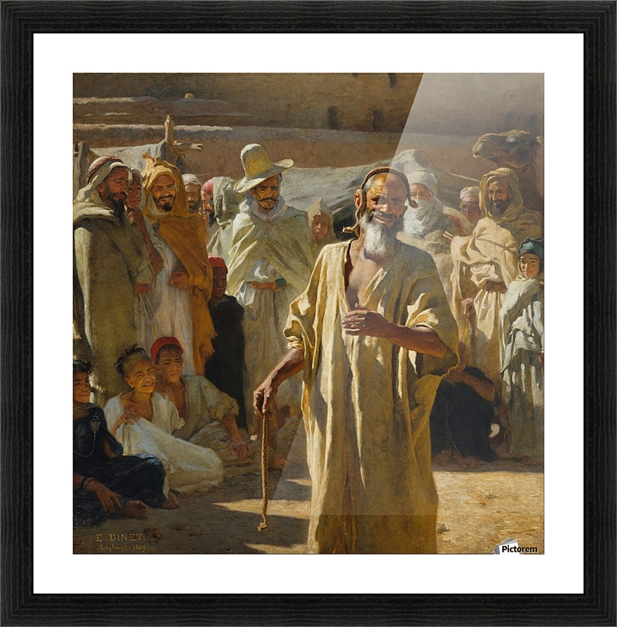 The snake charmer Picture Frame print