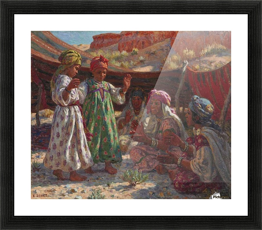 Fillettes dansant Picture Frame print