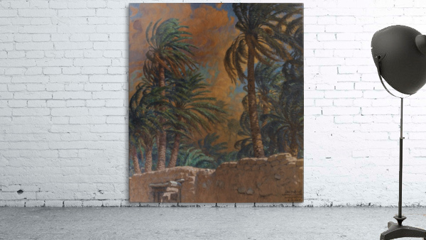 Palm trees in the evening Wall Preview
