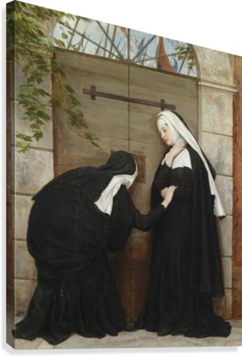 Nuns under threat Canvas Print