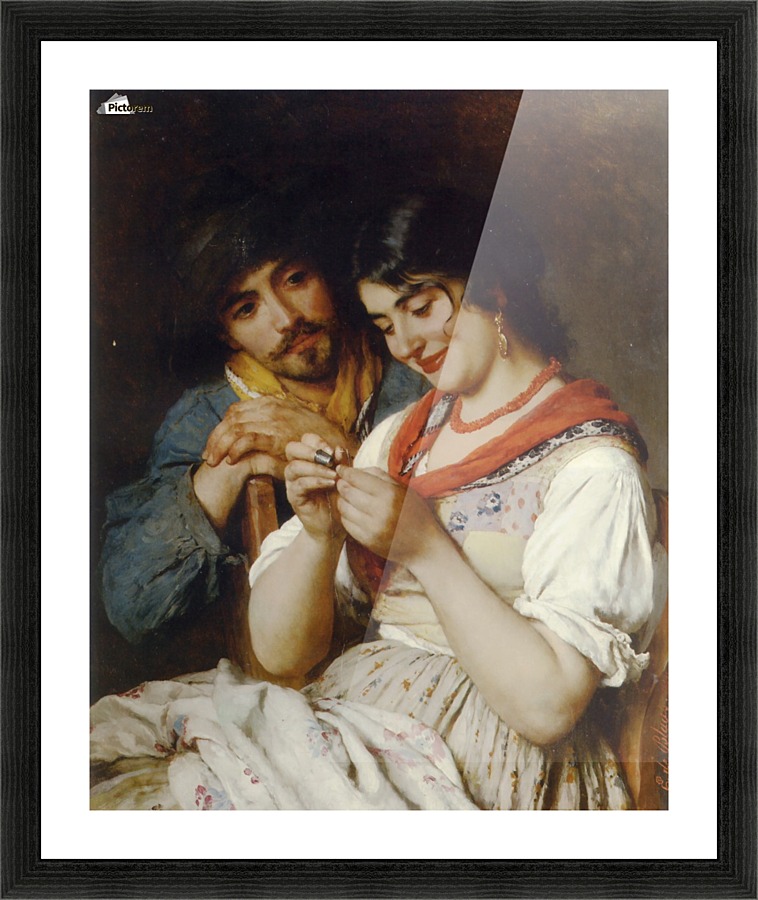The Seamstress Picture Frame print