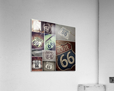 Route 66 signs Acrylic Print