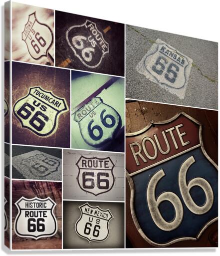 Route 66 signs Canvas Print