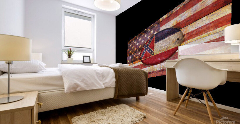 Mississippi flag Mural print