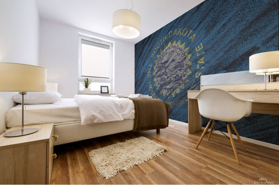 South Dakota flag Mural print