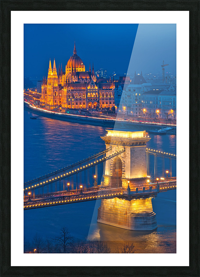 Budapest city Picture Frame print