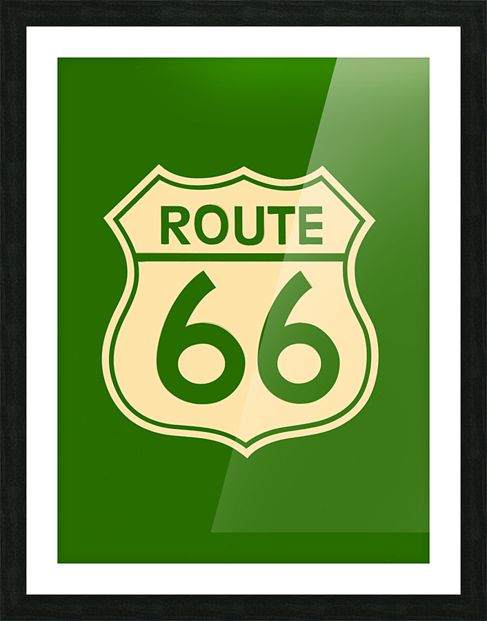 Route 66 sign Picture Frame print