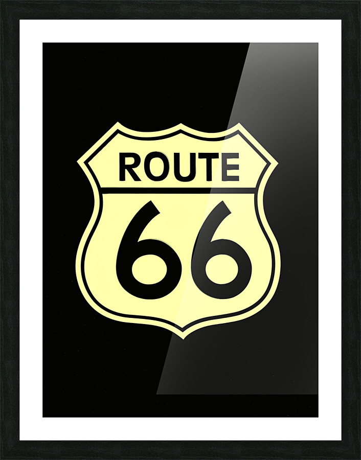 Route 66 sign Picture Frame print