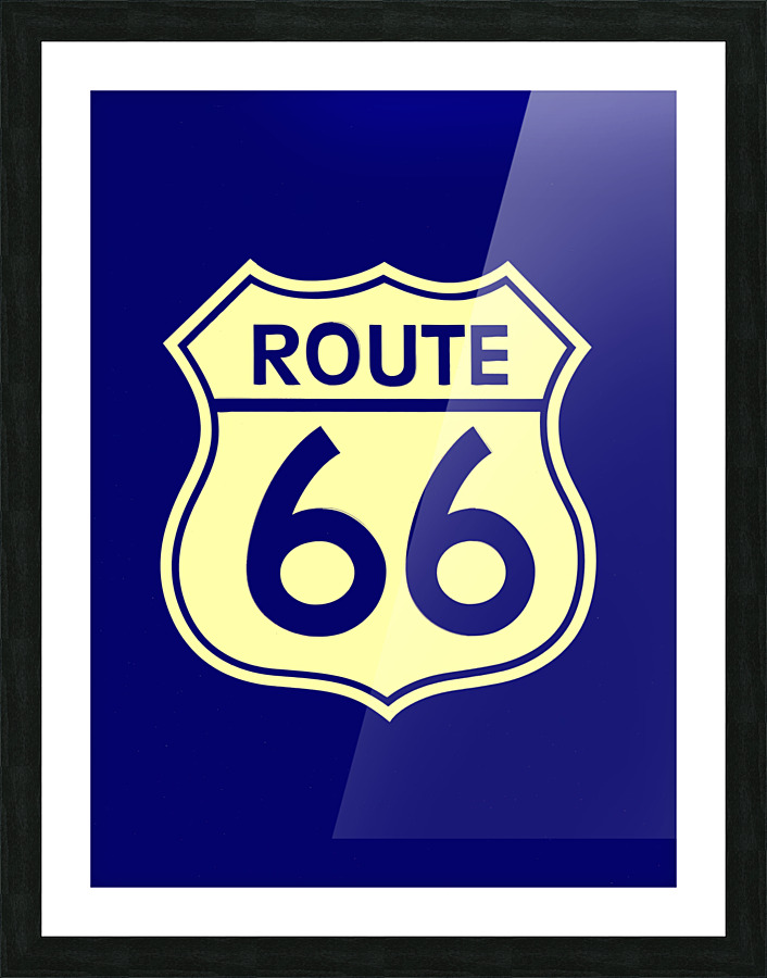 Route 66 sign Picture Frame print