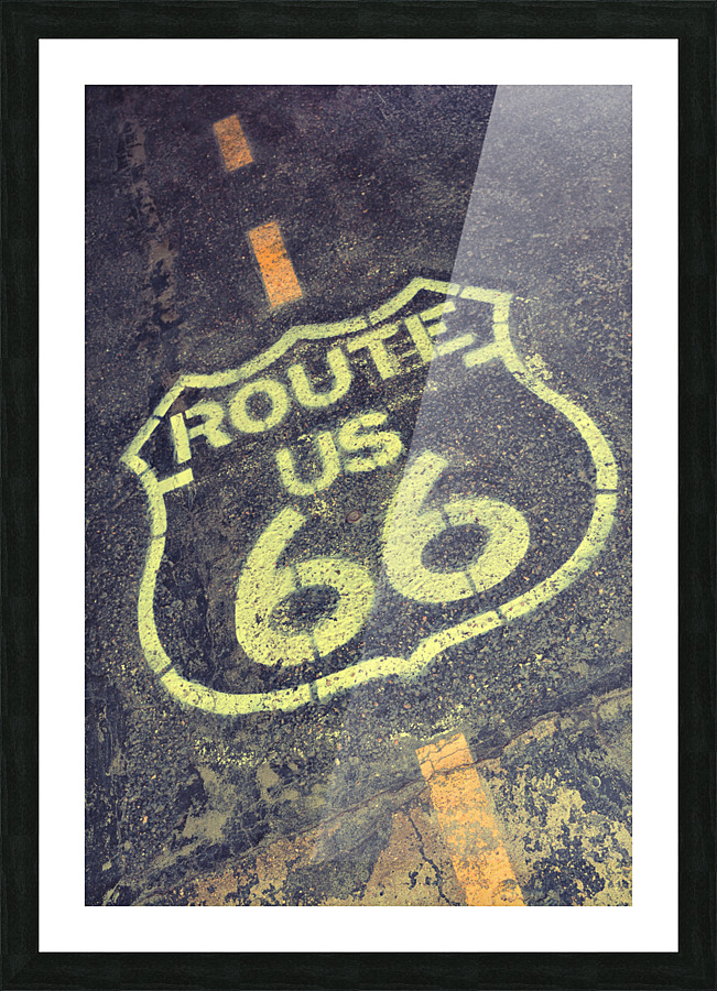 Route 66 sign. Picture Frame print