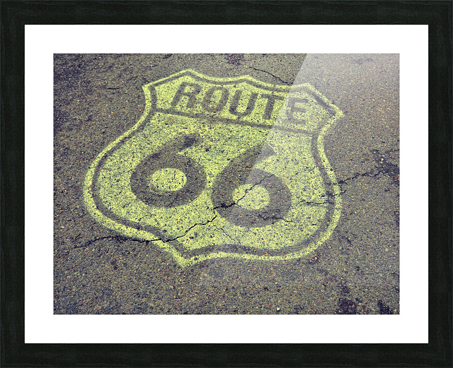 Route 66 sign. Picture Frame print