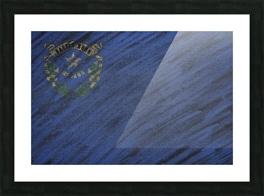 Nevada flag Picture Frame print