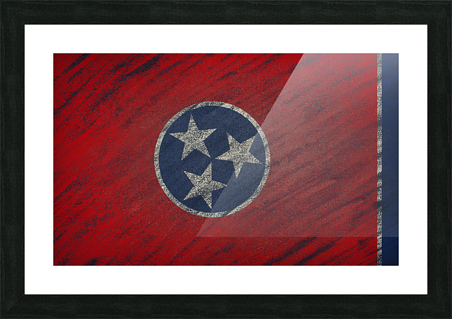Tennessee flag Picture Frame print