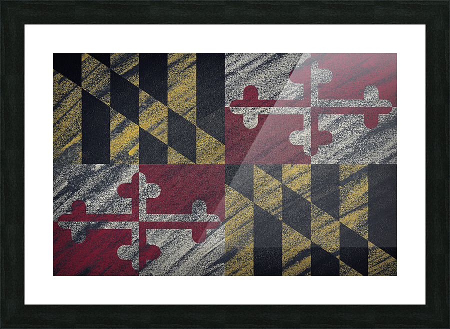 Maryland flag Picture Frame print