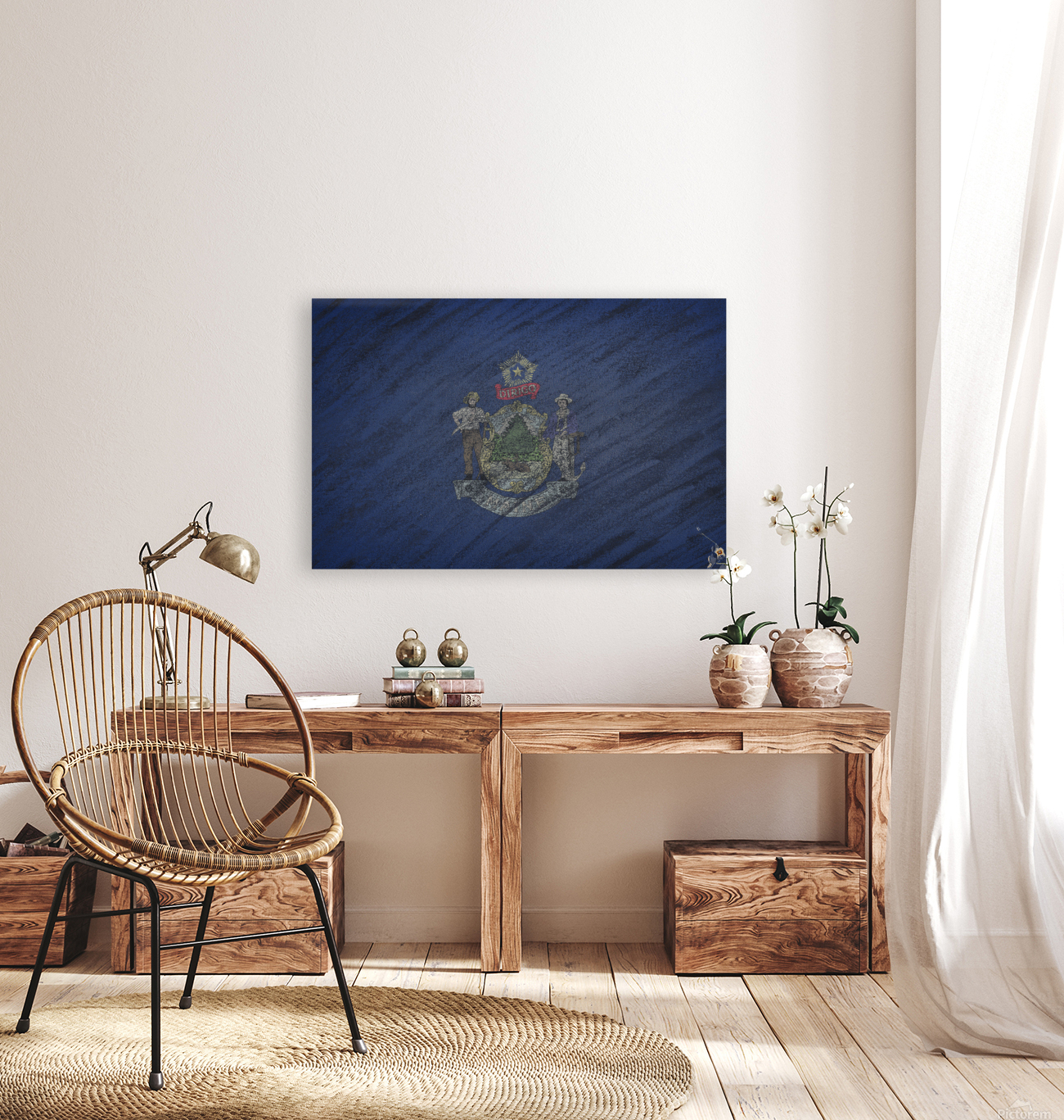 Maine flag Reproduction