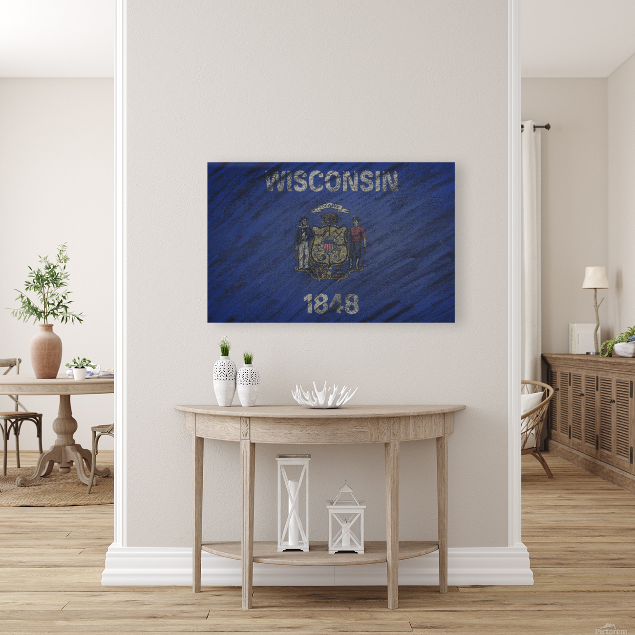 Wisconsin flag Reproduction