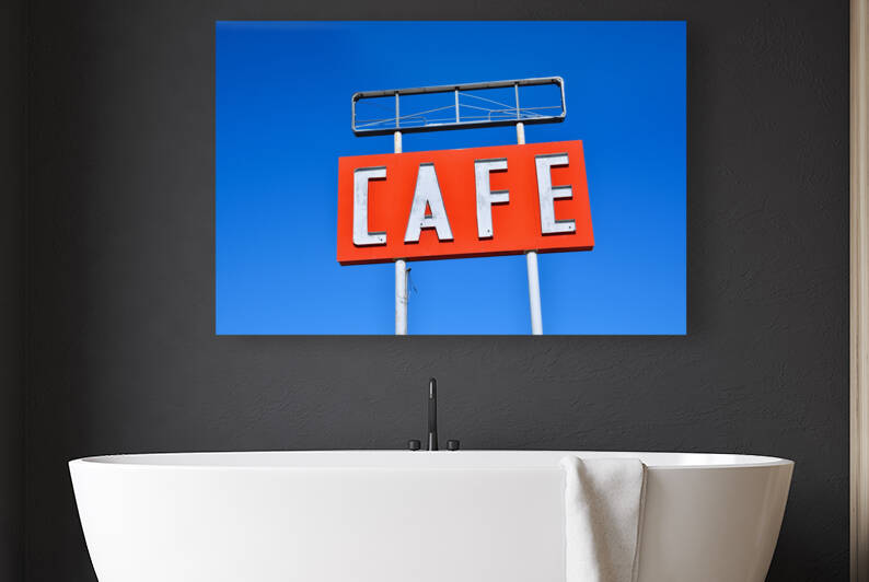 Cafe sign Reproduction