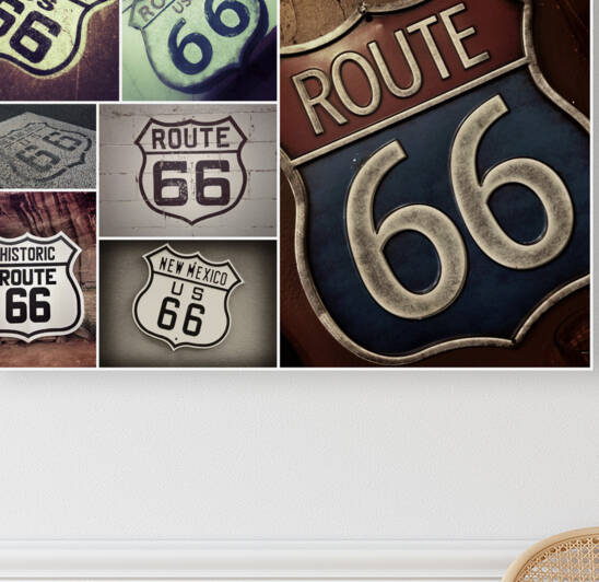 Route 66 signs Reproduction