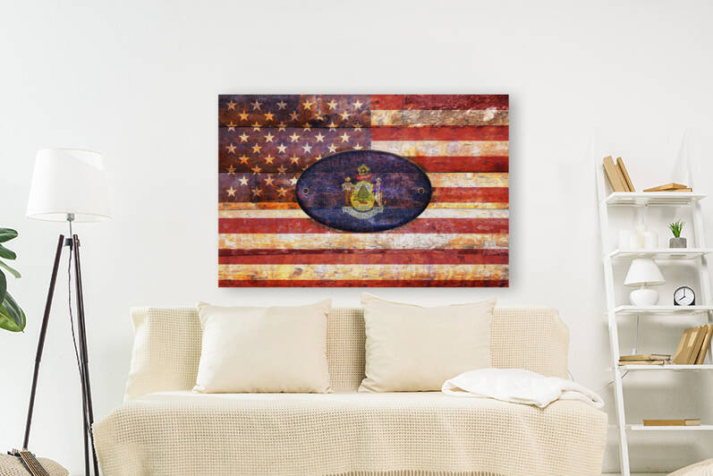 Maine flag Reproduction