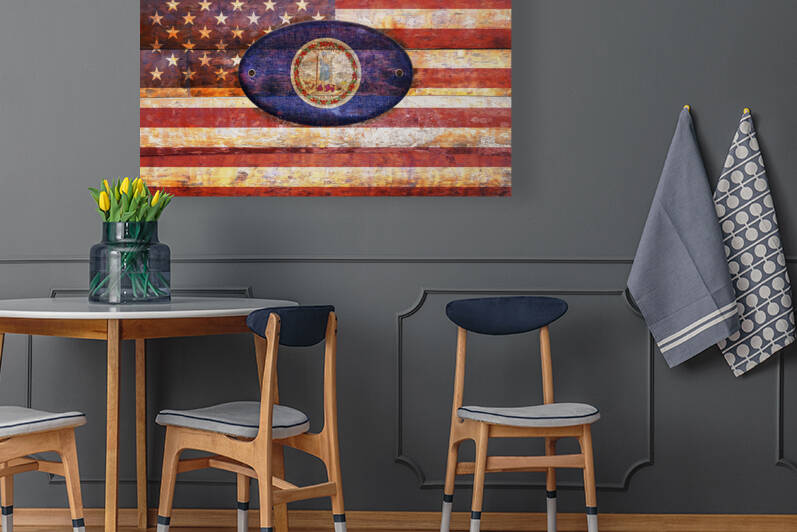 Virginia flag Reproduction