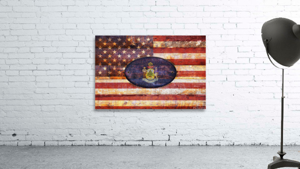 Maine flag Wall Preview