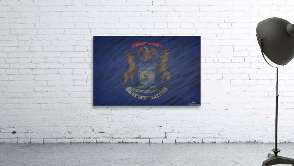 Michigan flag Wall Preview