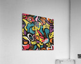 featuring an abstract colorful pattern inspi Indian culture. Acrylic Print