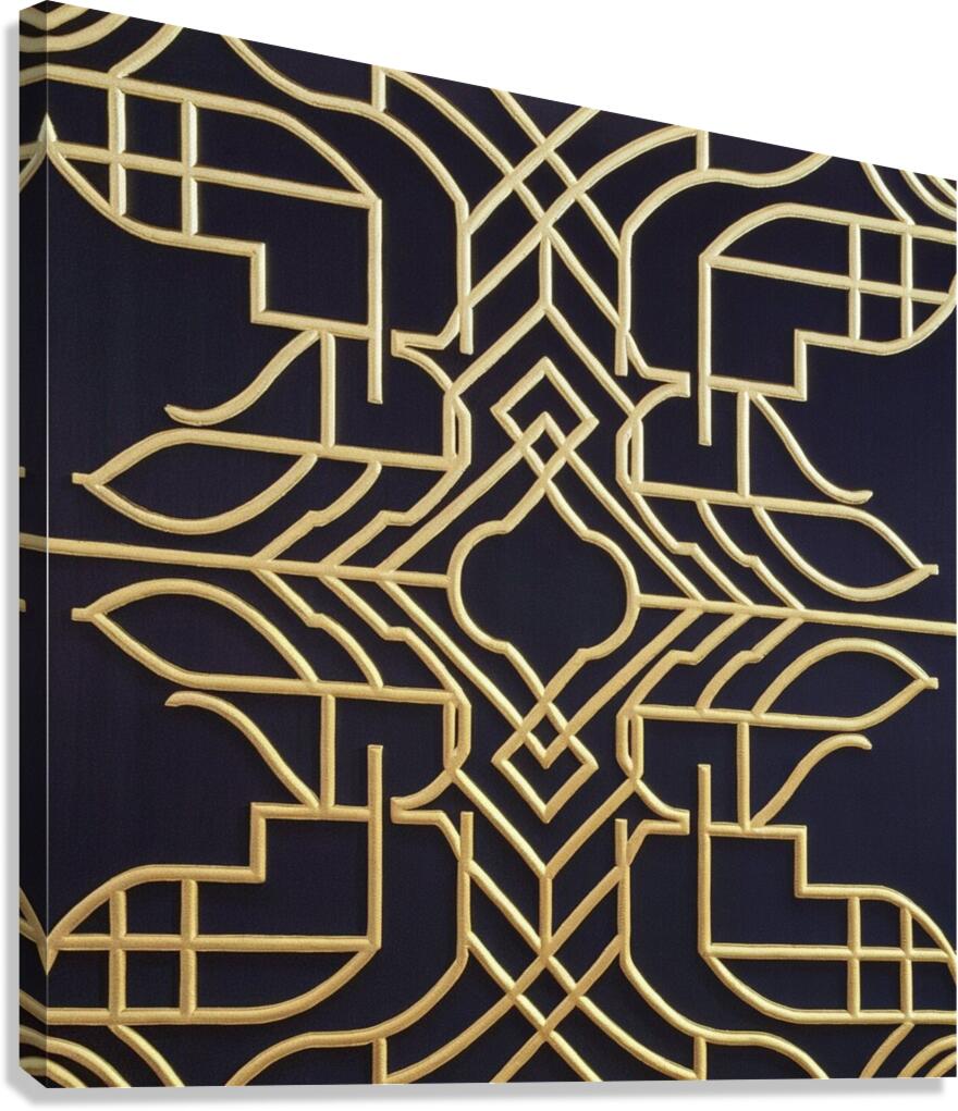 Arabesque-style rug Canvas Print