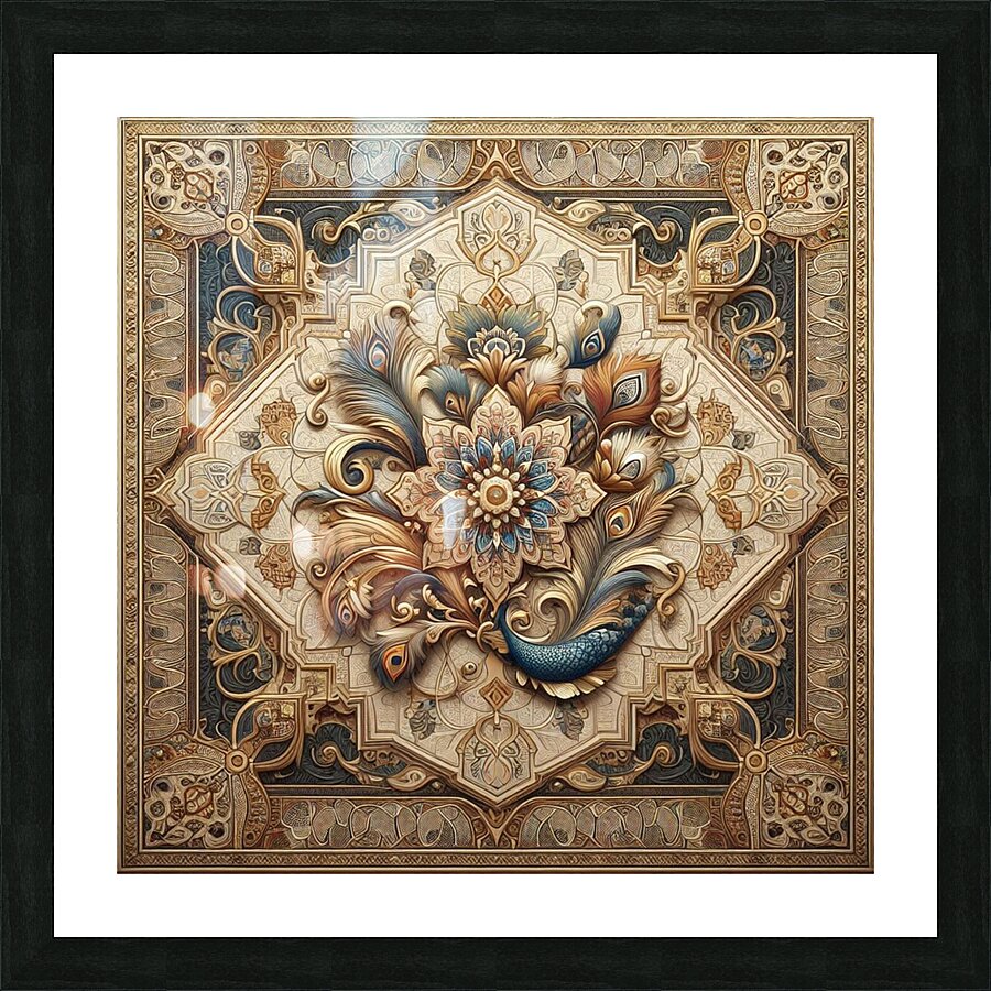 A stunning image of an Arabesque-style Picture Frame print