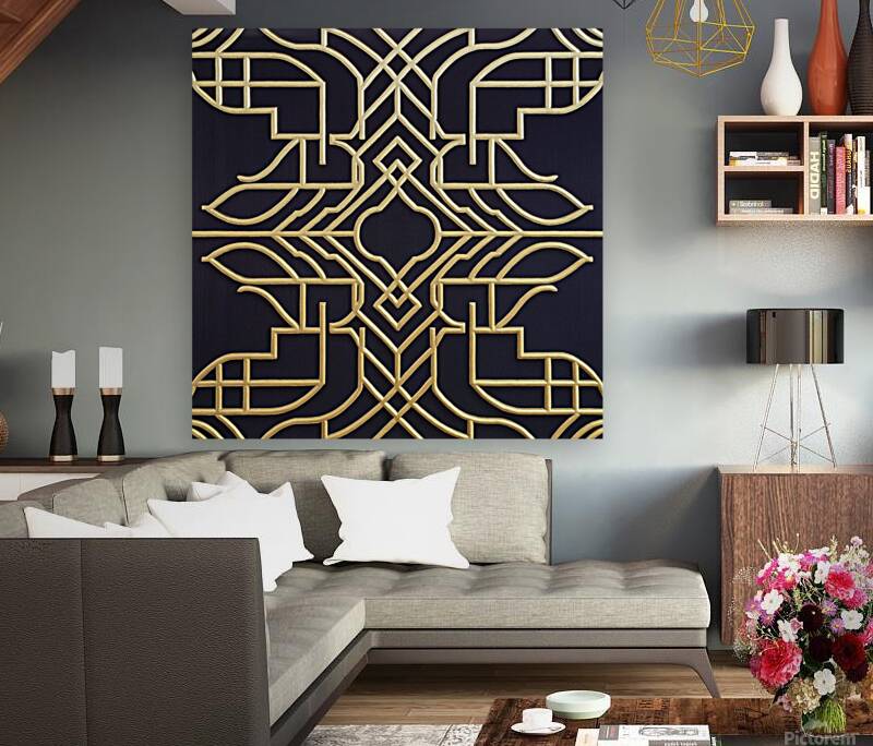 Arabesque-style rug Reproduction