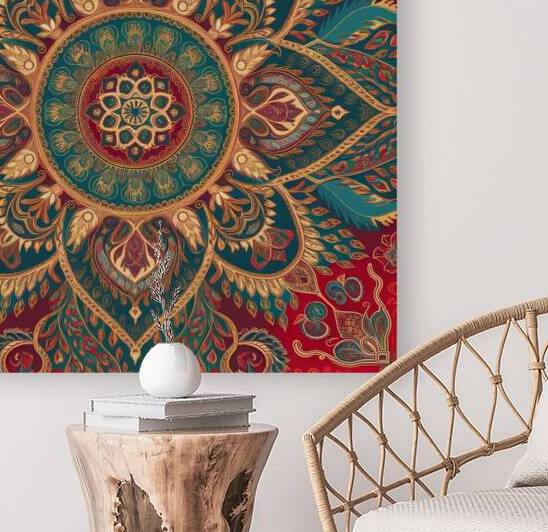Intricate Traditional Cultural Pattern Design by Artify