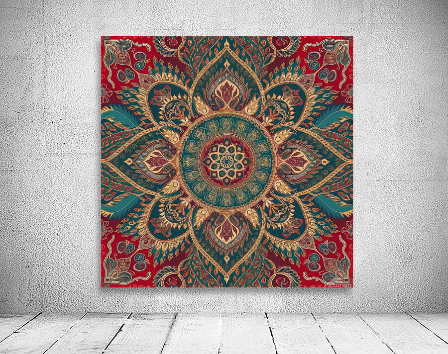 Intricate Traditional Cultural Pattern Design Wall Preview