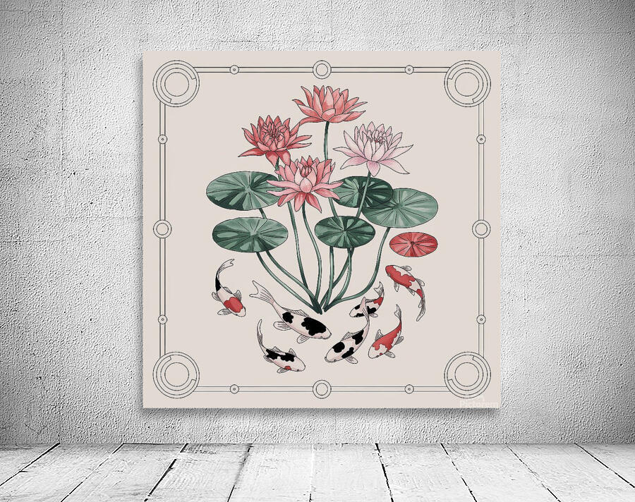 water&Below and flower  Wall Preview