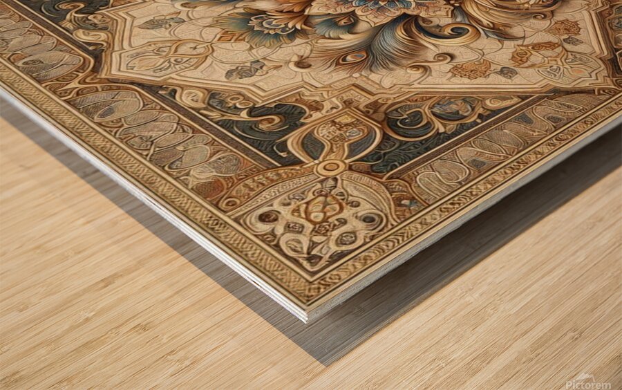 A stunning image of an Arabesque-style Wood print