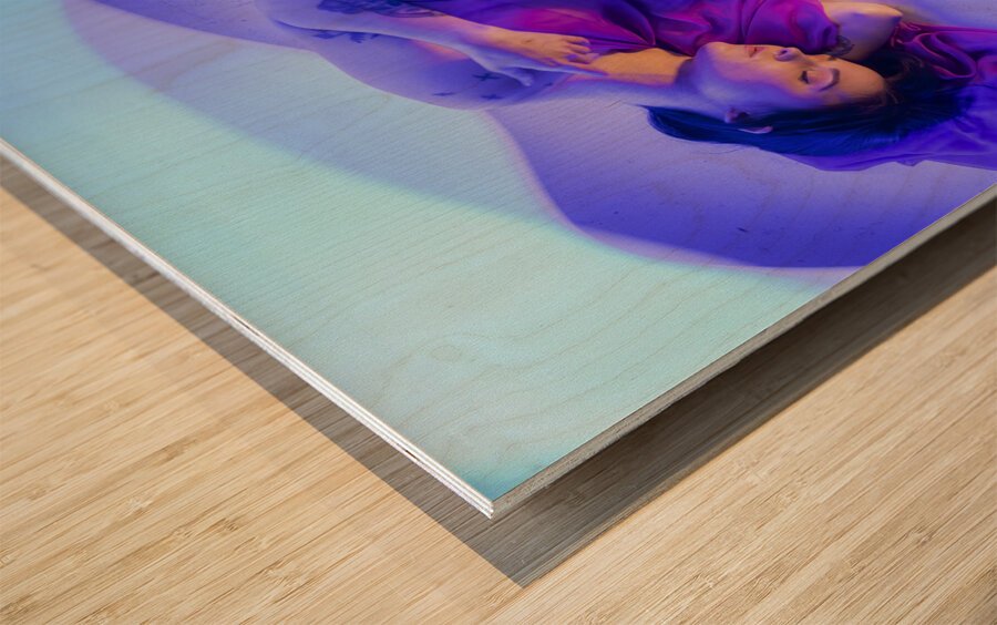 Light Waves Wood print