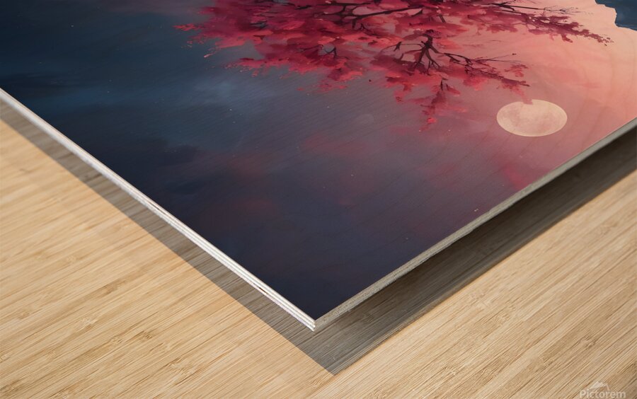 Mystical Tree Wood print