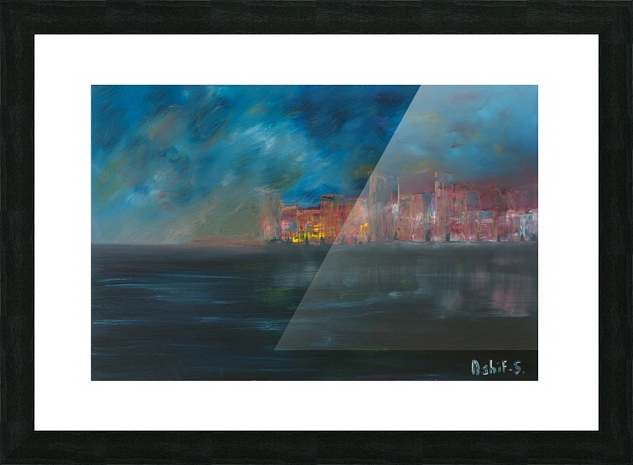 Water City Picture Frame print